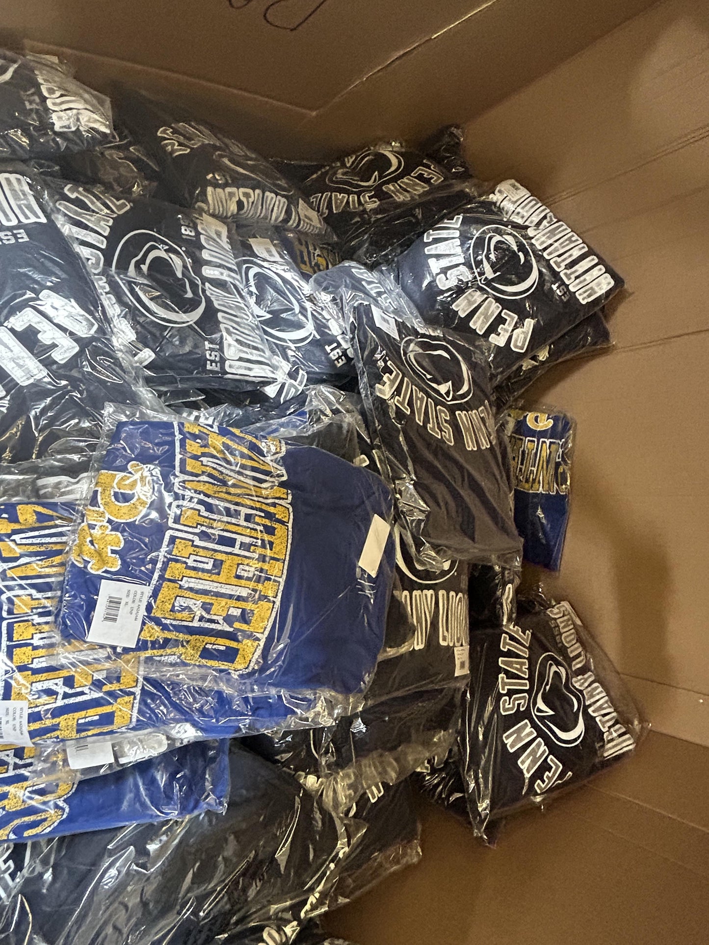20-State Collegiate NCAA Apparel Liquidation (FOB UT) - $6.00/unit