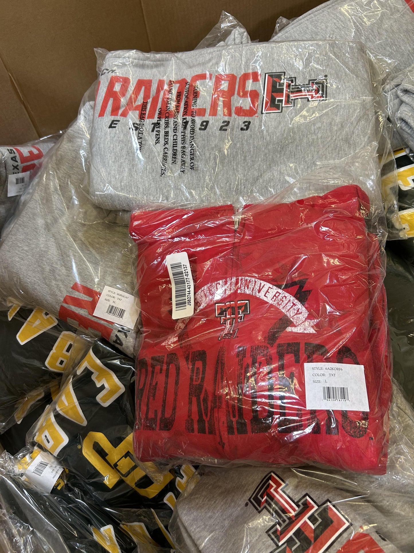 20-State Collegiate NCAA Apparel Liquidation (FOB UT) - $6.00/unit
