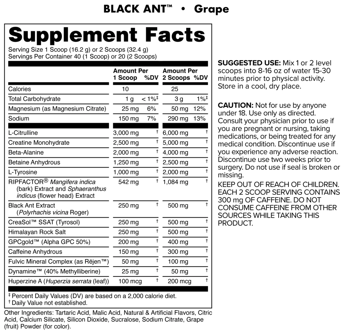 Bucked Up Black Ant Pre-Workout Lot - 4 Flavors • 40,000 Units (FOB UT) - $7.00/Unit