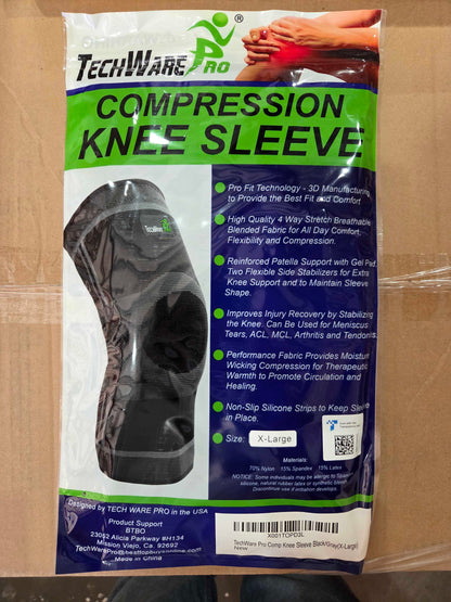 TechWare Pro Knee Braces & Compression Sleeves Lot (FOB WA) - $2.85/unit