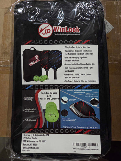 JP WinLook Pickleball Paddle Sets Lot (FOB WA) - $8.35/unit