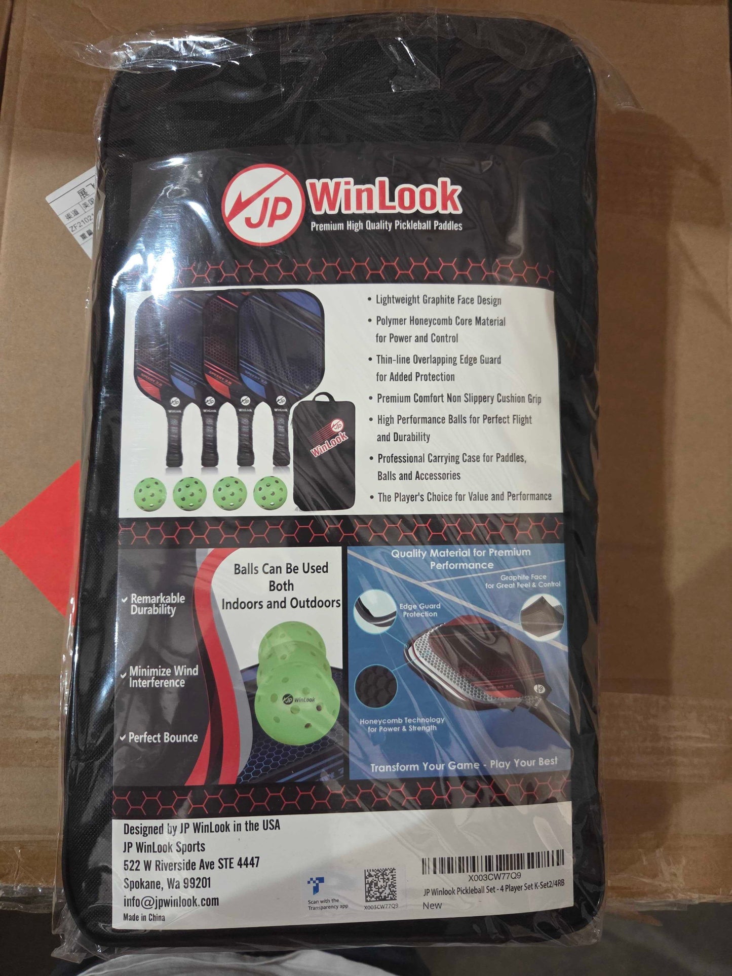 JP WinLook Pickleball Paddle Sets Lot (FOB WA) - $8.35/unit