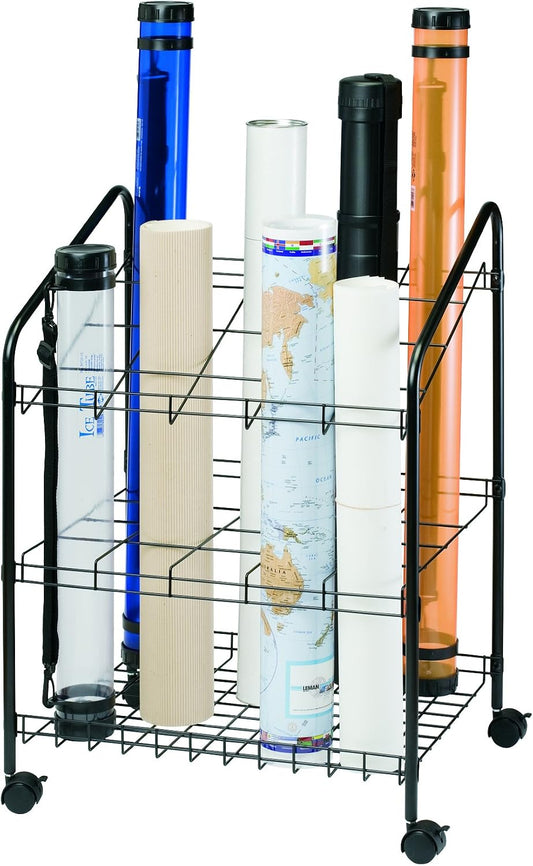 ALVIN Utility Cart Lot - Wire Bin Roll Files • Blueprint Storage • Rolling Organizers (FOB UT) - $5.00/unit