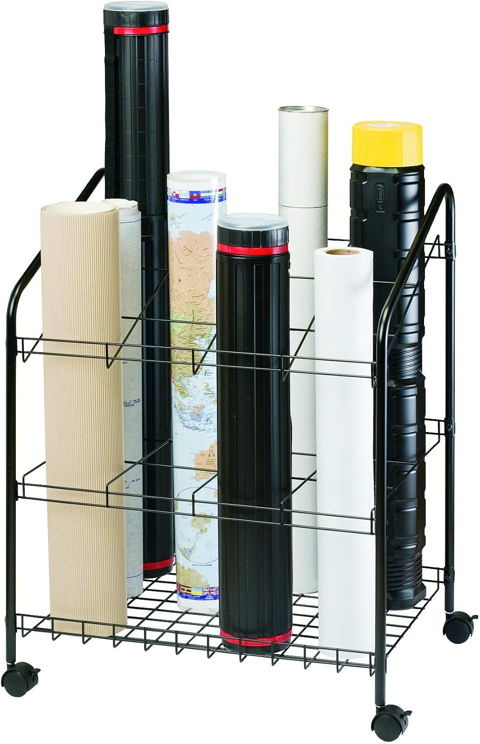 ALVIN Utility Cart Lot - Wire Bin Roll Files • Blueprint Storage • Rolling Organizers (FOB UT) - $5.00/unit