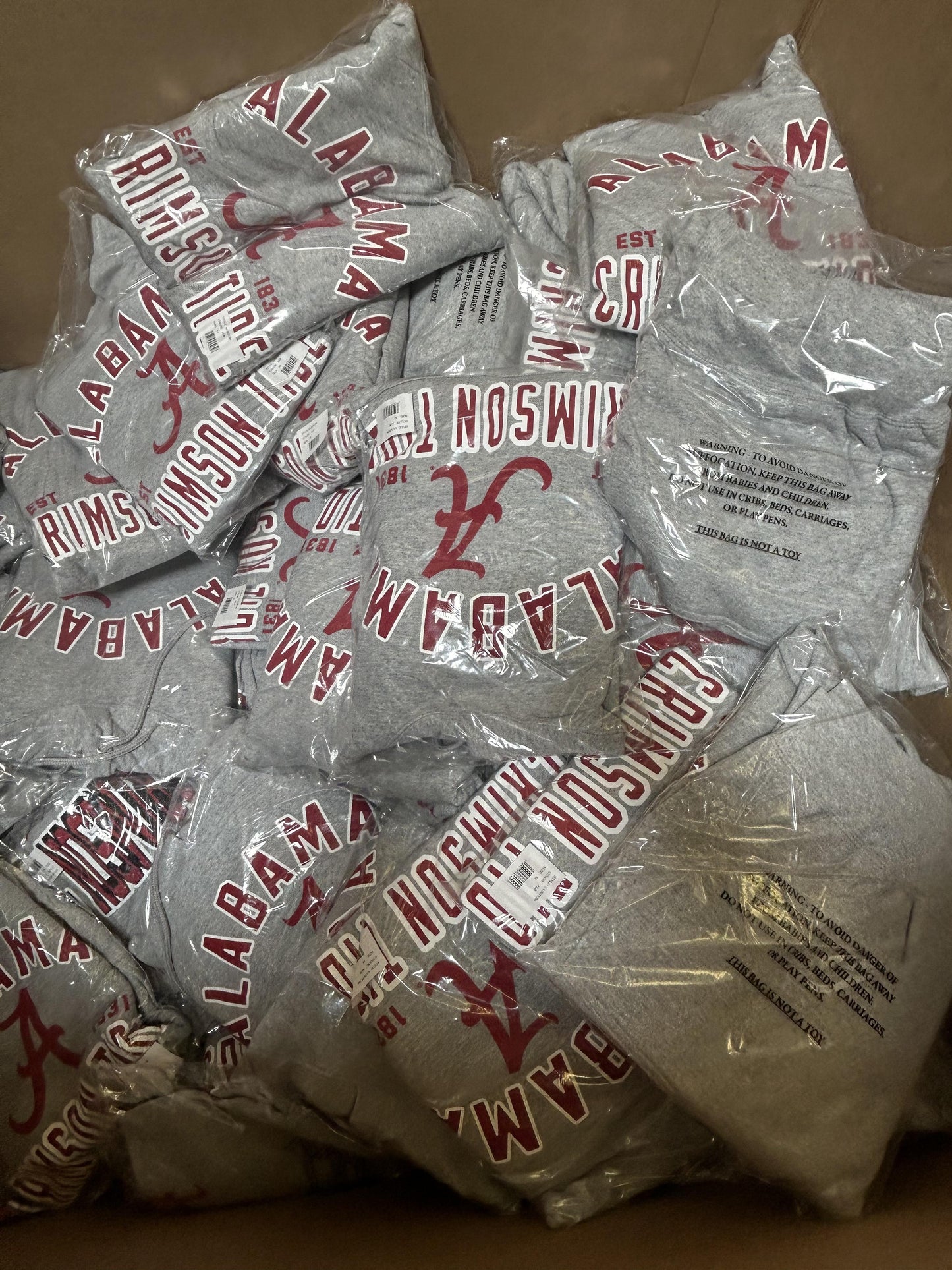 [AL] Collegiate NCAA Apparel Liquidation (FOB UT) - $6.00/unit