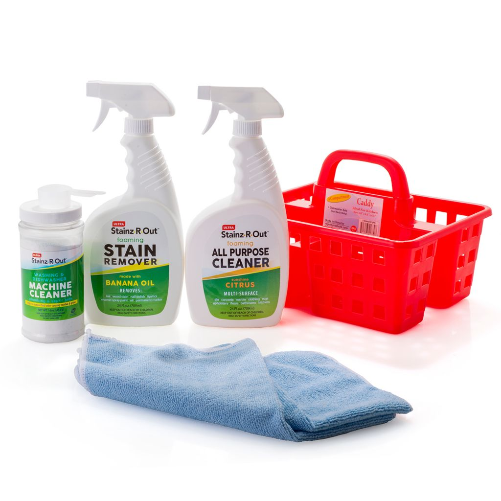 Single Pallet - Stainz R Out 6-Piece Home Care Starter Set w/ Storage Caddy (FOB UT) - $7.50/unit