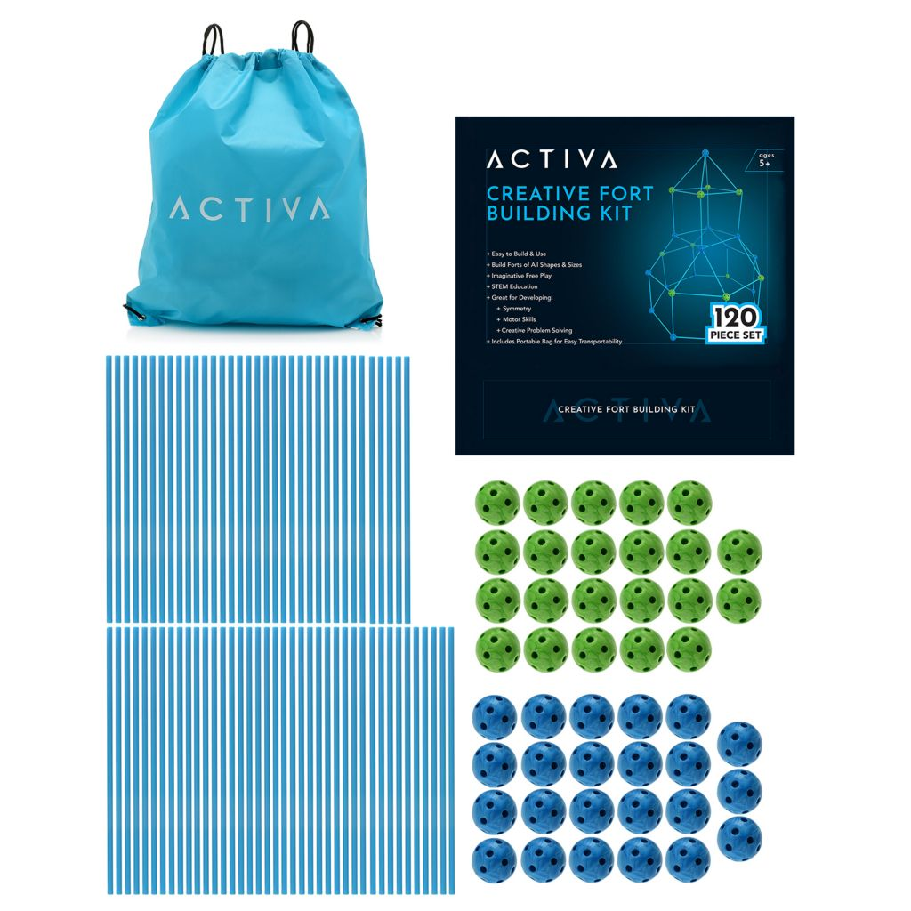 Activa 120-Piece Creative Fort Building Kit – STEM Construction Play Set (FOB UT) - $9.00/unit