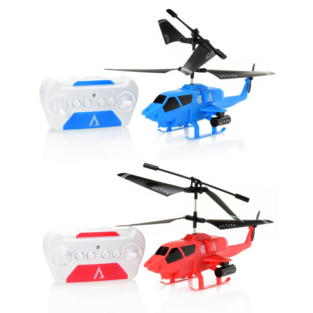 Activa RC Helicopter Set – 2 Flying Helicopters with Remote (Red & Blue) Lot (FOB UT) - $15.00/unit