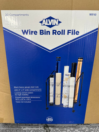 ALVIN Utility Cart Lot - Wire Bin Roll Files • Blueprint Storage • Rolling Organizers (FOB UT) - $5.00/unit