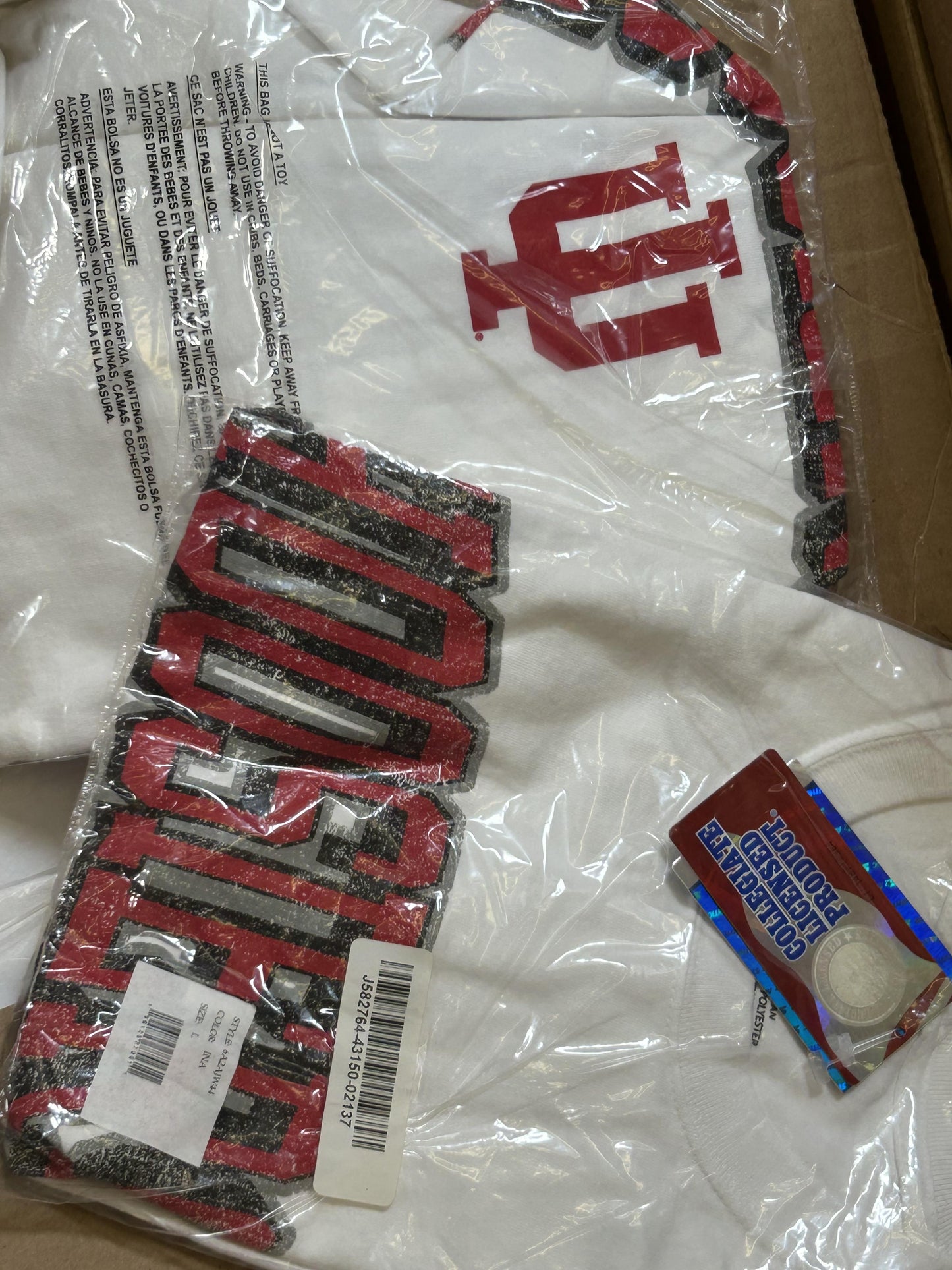[IN] Collegiate NCAA Apparel Liquidation (FOB UT) - $6.00/unit