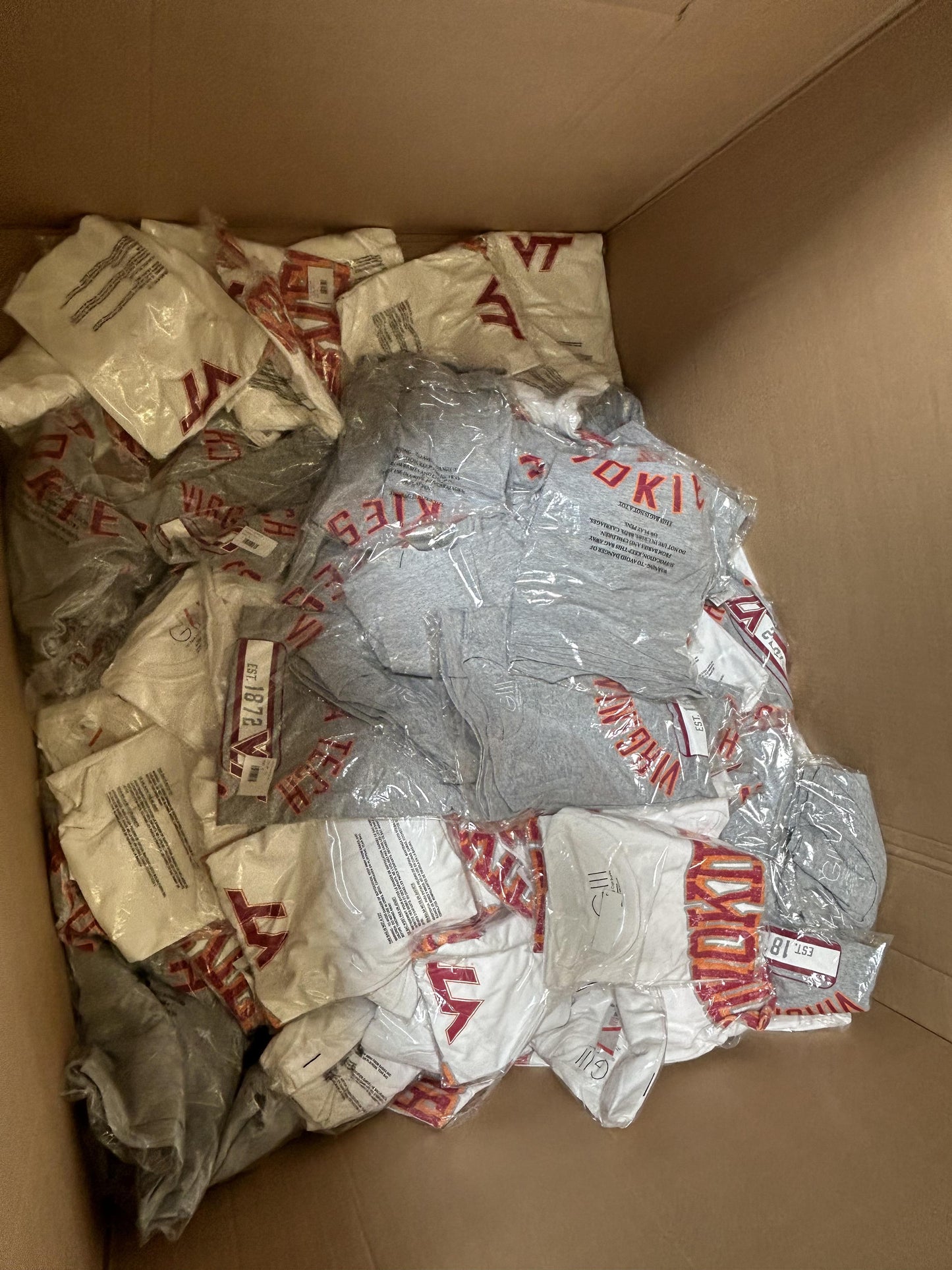 [VA] Collegiate NCAA Apparel Liquidation (FOB UT) - $6.00/unit