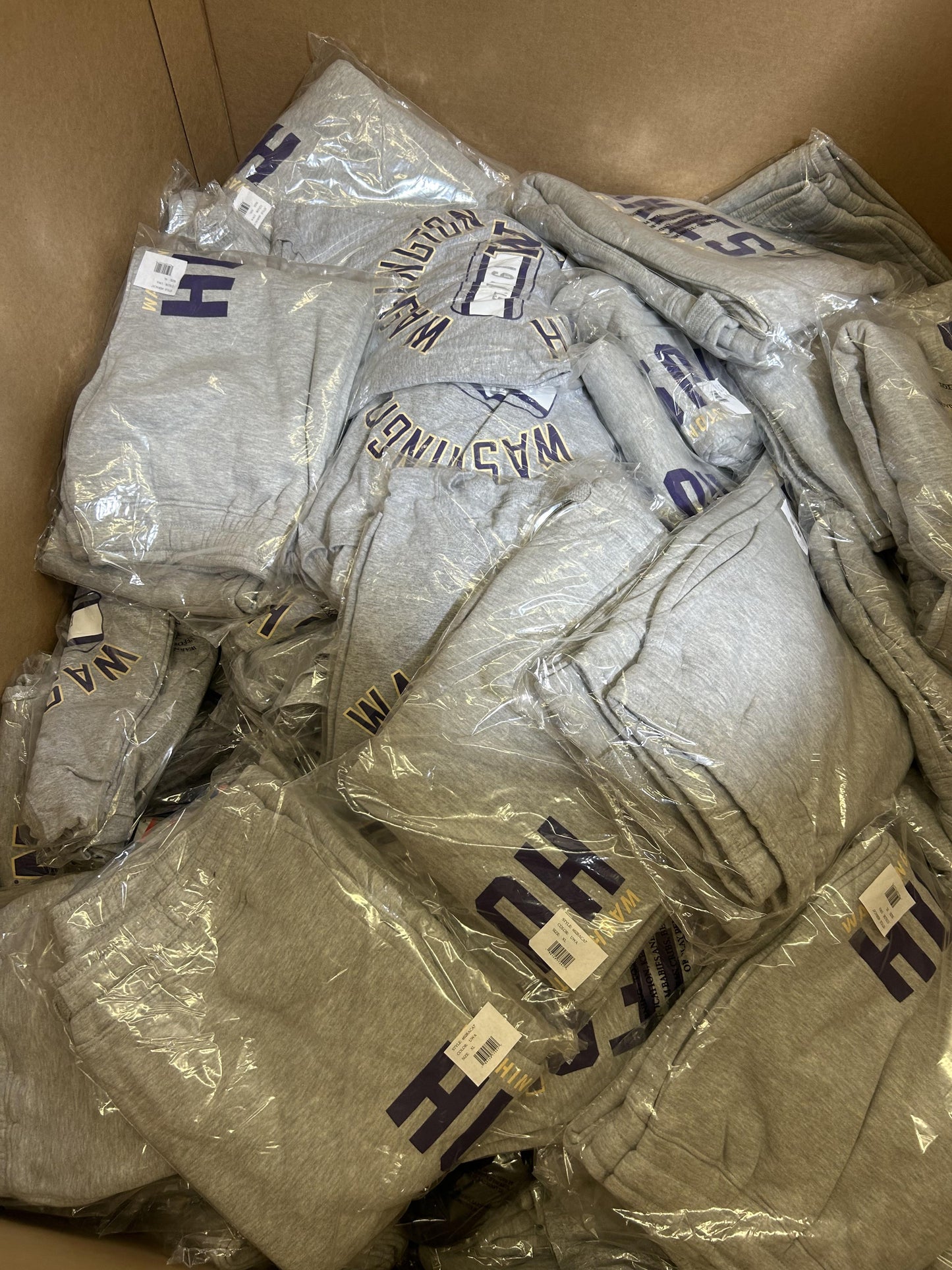 [WA] Collegiate NCAA Apparel Liquidation (FOB UT) - $6.00/unit