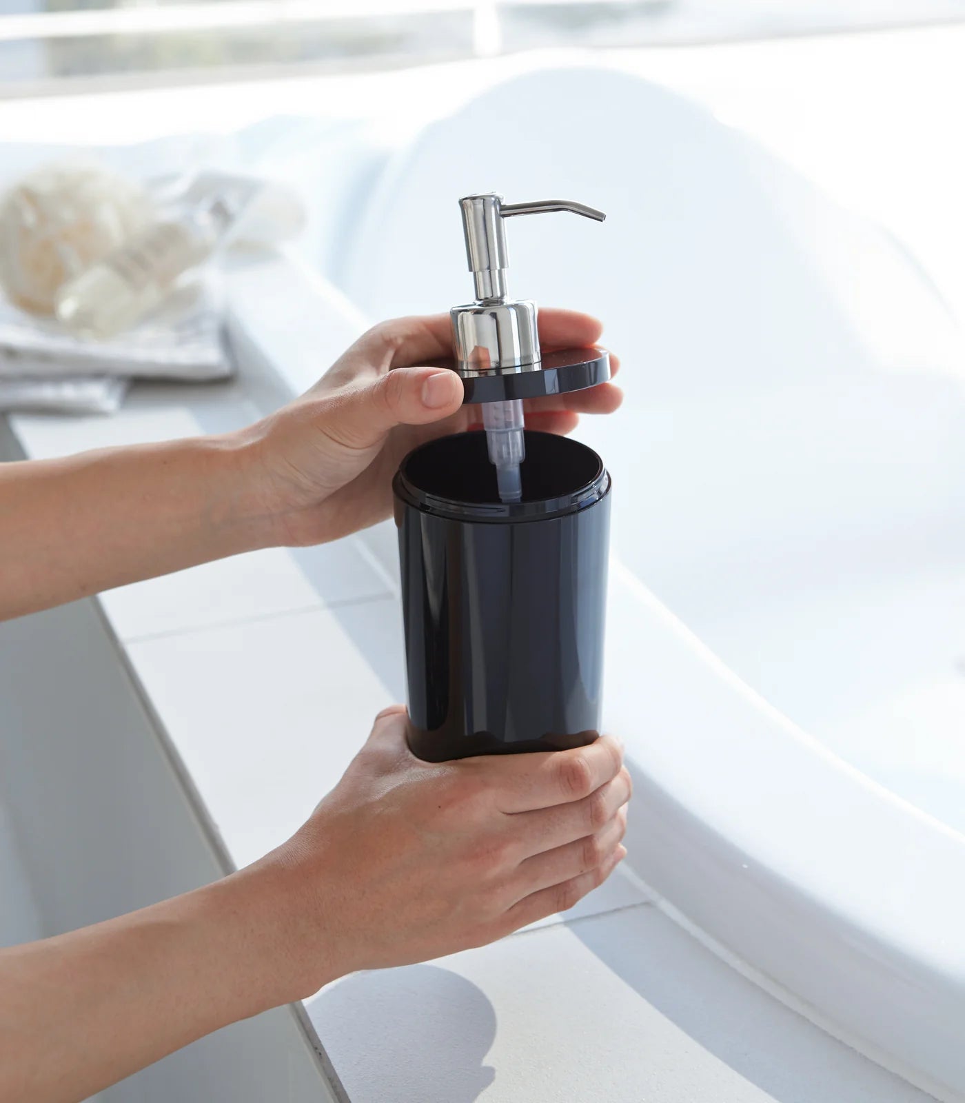 Yamazaki Tower Bath Dispenser Lot - Black • Shower • Vanity • Sink (FOB IN) - $5.36 /Unit