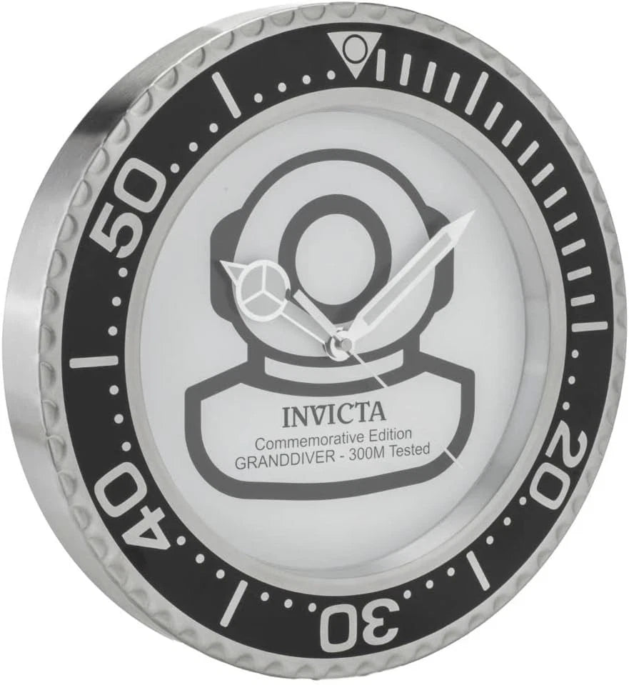 Invicta Grand Diver 14" Stainless Steel Quartz Wall Clock Lot - $20.85/unit