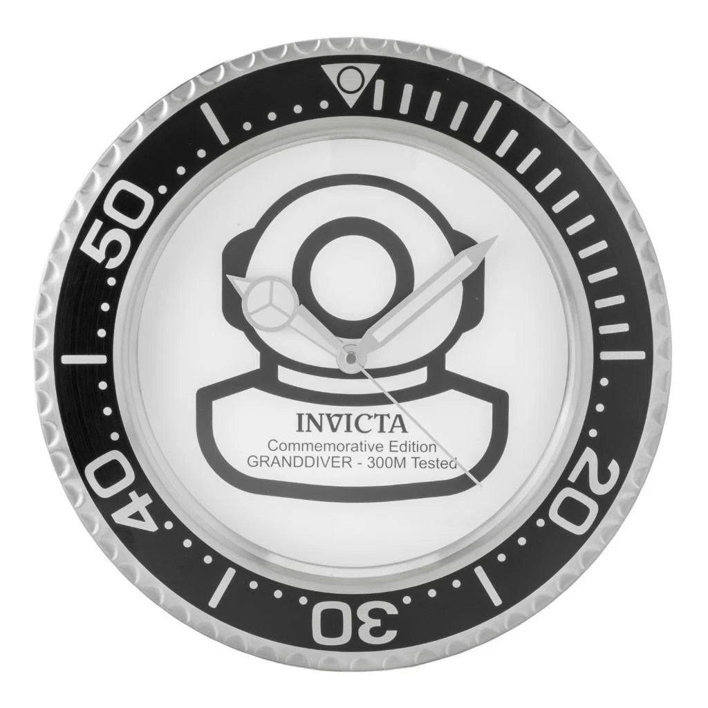 Invicta Grand Diver 14" Stainless Steel Quartz Wall Clock Lot - $20.85/unit