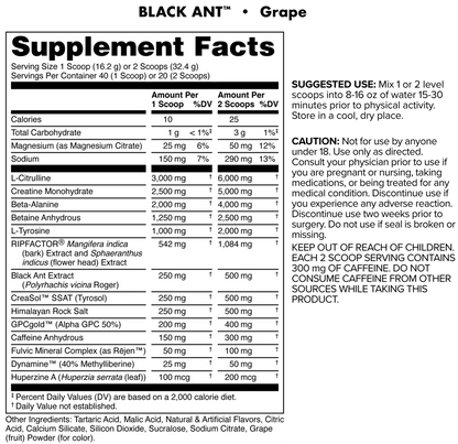 Bucked Up Black Ant Pre-Workout Lot - 4 Flavors • 40,000 Units (FOB UT) - $7.00/Unit
